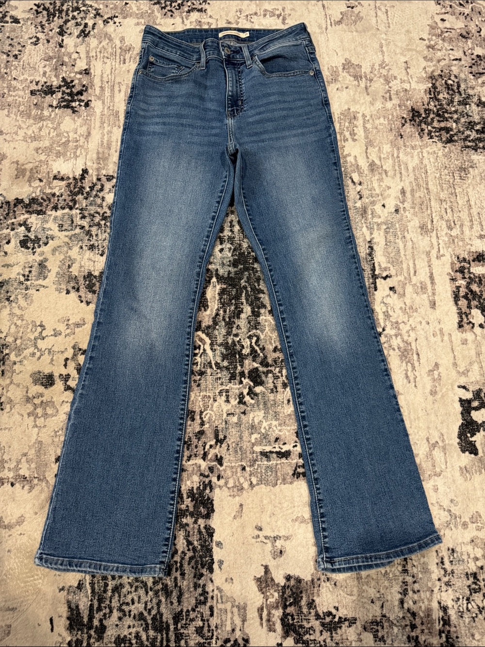 Women's Blue Denim Flared Jeans Levi bootcut size 28